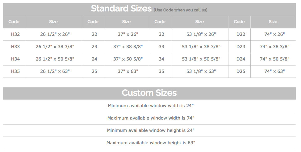 frame horizontal size Eco Guard  WINDOWS Series  IMPACT  60 Rolling Horizontal